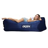 ORSEN Aufblasbares Sofa, Luftsofa, Air Lounger Camping Zubehör, Luftsack Feldbett Papa Geschenk Für Männer, Camping Gadgets Für Outdoor, Party, Reisen, Meer, Strand